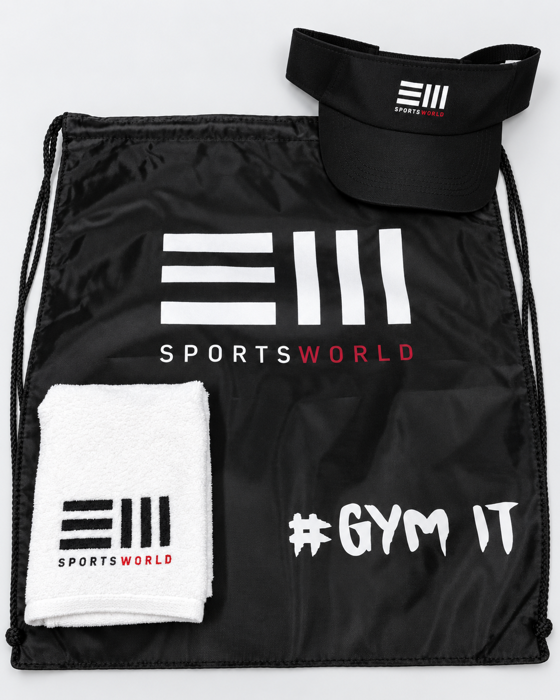 Kit deportivo de bienvenida personalizado para Sports World