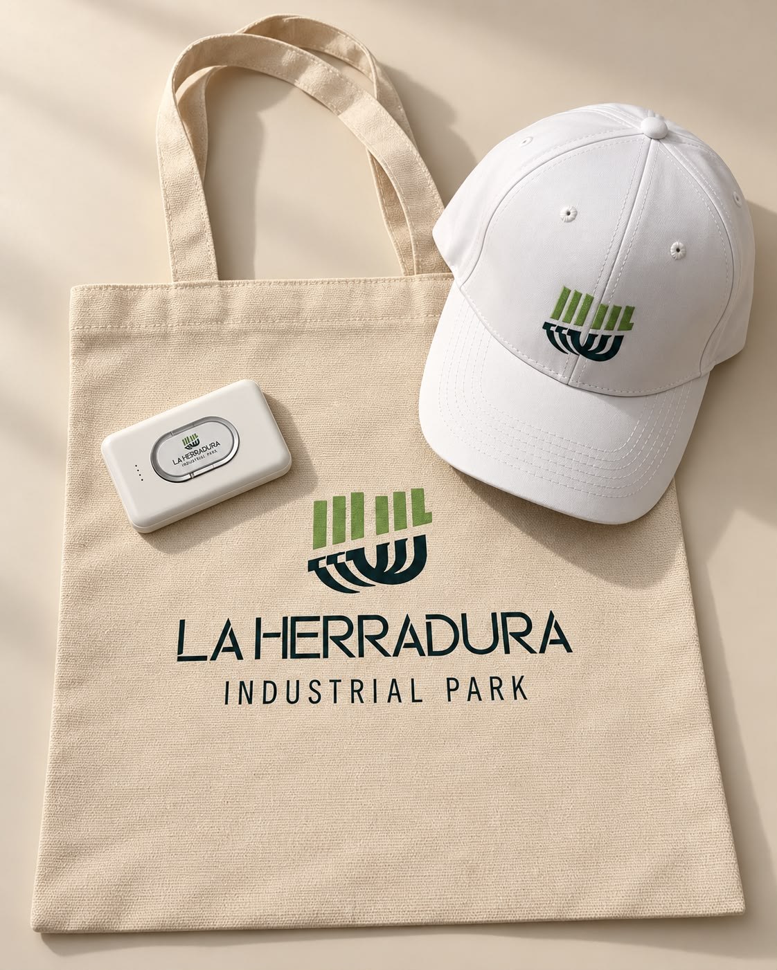 Kit de bienvenida entregado en la inauguración de una planta industrial en Tijuana