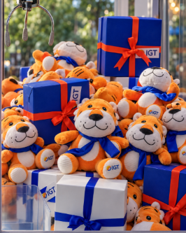 Peluches y cajas de regalo personalizados para IGT